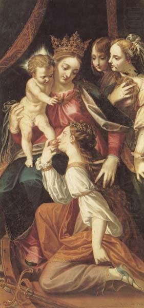 The Mystic Marriage of St.Catherine, SANCHEZ COELLO, Alonso